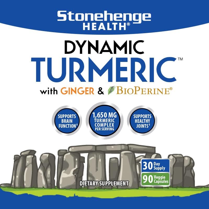 Stonehenge Health Dynamic Turmeric, Dynamic Biotics Probiotic: Joints and Digestion Support Bundle